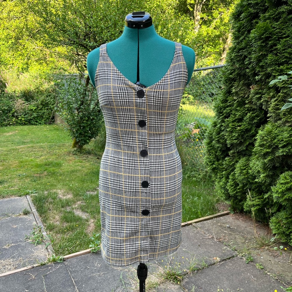 Popular Basics Plaid Mini Dress